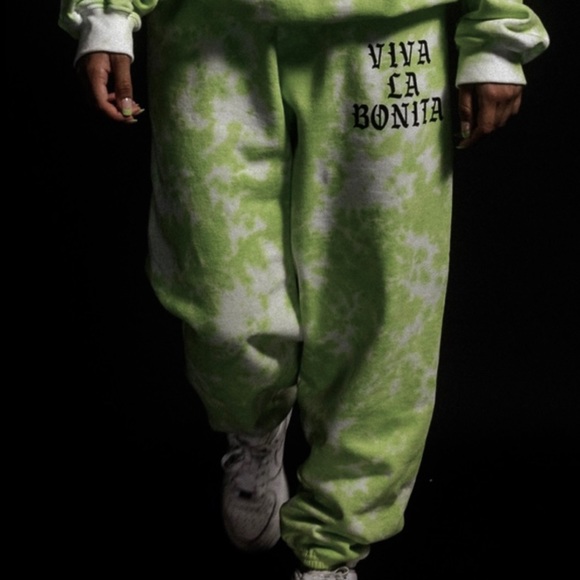 VIVA LA BONITA - FOOTLOCKER - Tie Dye Joggers - Forest Green - Picture 6 of 11
